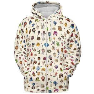 The Muppets Pattern All-over Print Hoodie
