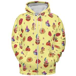 The Electric Mayhem Characters The Muppet Show All-over Print Hoodie