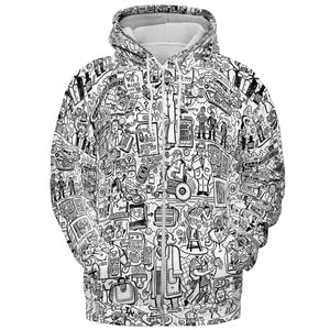 The Big Lebowski Doodles All-over Print Hoodie