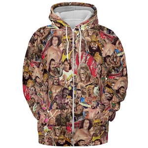 Pro Wrestlers All-over Print Hoodie