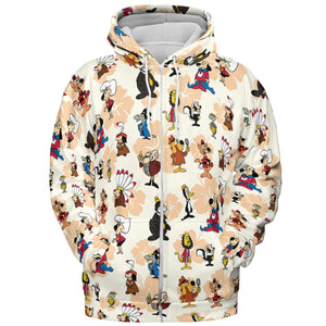 Nostalgia Underdog Characters All-over Print Hoodie