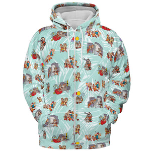 Rescue Team Chip 'n Dale Rescue Rangers All-over Print Hoodie