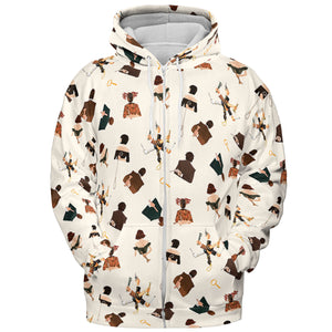 Clue The Movie Characters Pattern All-over Print Hoodie