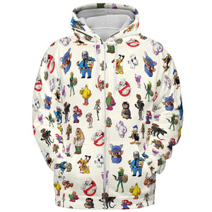 Behind The Face All-over Print Hoodie
