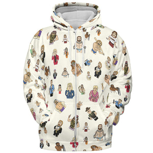 Old School Pro Wrestling All-over Print Hoodie