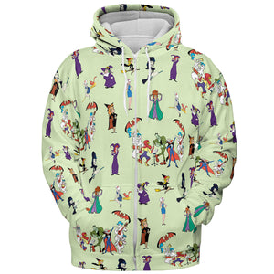 Witches Cartoon Characters All-over Print Hoodie