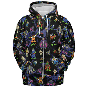TMNT Universal Monsters And Sewer Slasher Toys All-over Print Hoodie