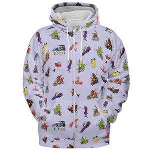Muttley Buddies All-over Print Hoodie