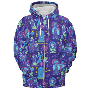 Happy Haunts Journal Haunted Mansion All-over Print Hoodie