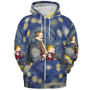 All-over Print Hoodie - 3J7SEN2T - Zip Hoodie - 3