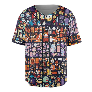 Mario Colors Super Mario Unisex Baseball Jersey