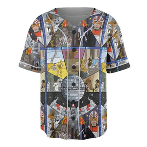 Stained Glass Star Wars Unisex Baseball Jersey