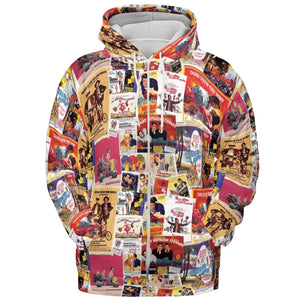Hollywood Classics Collage All-over Print Hoodie