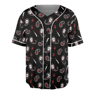 Jason Voorhees Friday The 13th Pattern Unisex Baseball Jersey