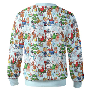 Rudolph And Snowman Cardigan