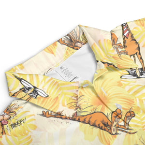 Bill The Cat Bloom County AOP Men/Women Polo Shirt