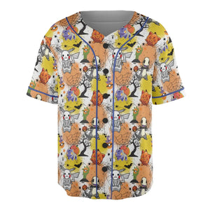 Spooky Costume Pikachu Charmander Jigglypuff Bulbasaur Pokemon Unisex Baseball Jersey