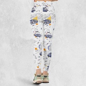 Millennium Falcon Patterns Star Wars Legging