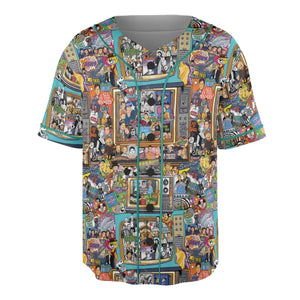 Timeless Memories of TV Unisex Baseball Jersey