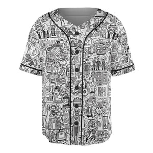 The Big Lebowski Doodles Unisex Baseball Jersey