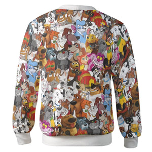 Dog and Cat Collage Cardigan