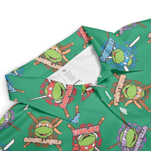 TMNT Characters Pattern AOP Men/Women Polo Shirt