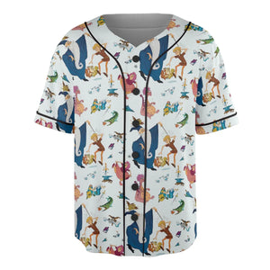 Sword in the Stone Pattern Unisex Baseball Jersey