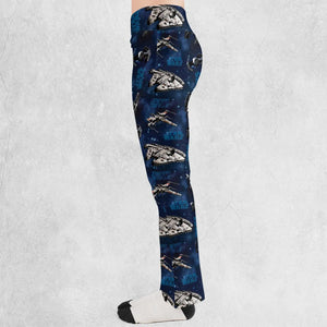 Star Wars Ships Pattern Flare Leggings