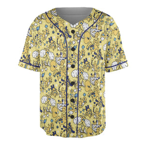 Shiny Magikarp Pokemon Pattern Unisex Baseball Jersey