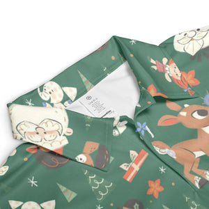 Rudolph The Red Nosed Reindeer Characters AOP Men/Women Polo Shirt