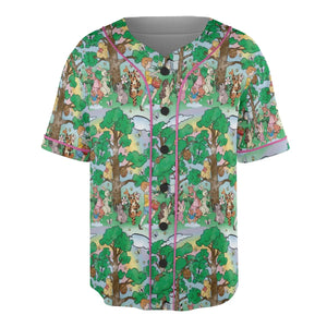 Bear and Friends Winnie the Pooh Unisex Baseball Jersey