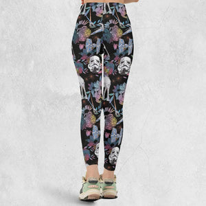Floral Wars Dark Side Star Wars Pattern Legging