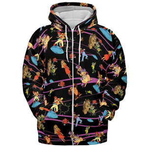 Saturday Supercade Characters All-over Print Hoodie