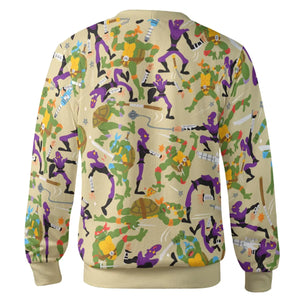 Green and Purple Battle TMNT Cardigan