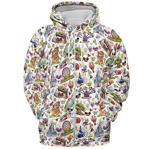 All-over Print Hoodie - 7TP21XA1 - - 3