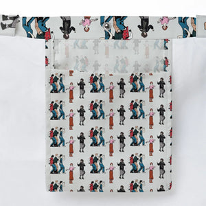 The Breakfast Club Characters Pattern Large Tote Bag