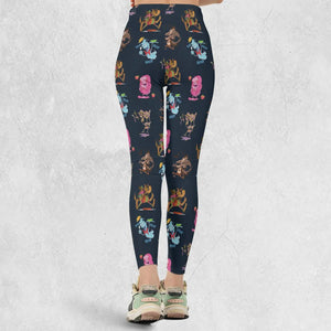 Funny Cereal Monsters Universal Monsters Legging