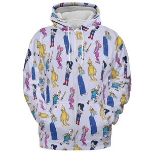 Future Time Futurama Adventure Time Mashup All-over Print Hoodie