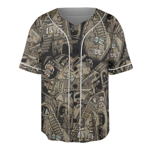 Monty Escher’s Relativity Unisex Baseball Jersey