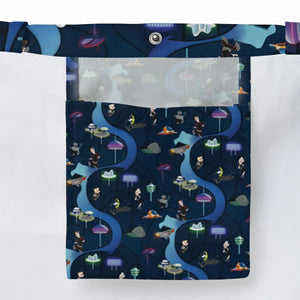 City of The Future The Jetsons Large Tote Bag