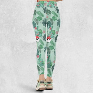 Bulbasaur Pokemon Pattern Legging