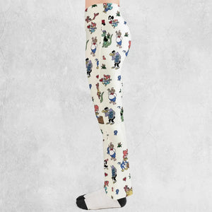 Woody Woodpecker Walter Lantz Flare Leggings