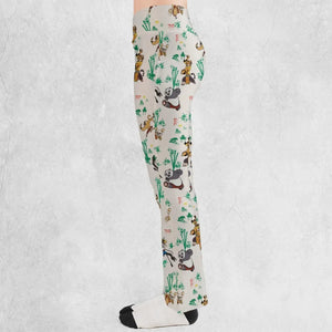 Kung Fu Panda Characters Flare Leggings
