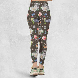 Stormtrooper Flower Vintage Pattern Legging