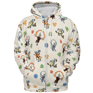 Water Earth Fire Air Bender Futurama All-over Print Hoodie