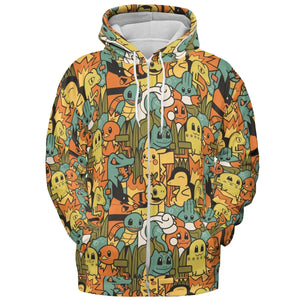 Power Starter Colors Pokemon All-over Print Hoodie