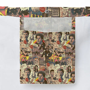 Retro Art Buddies Superbad Large Tote Bag
