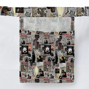 Crime Scene Scream Aesthetic Pattern Large Tote Bag