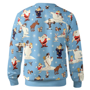 Frosty the Snowman Christmas Characters Cardigan