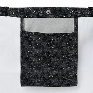 Black Raven Pattern Large Tote Bag